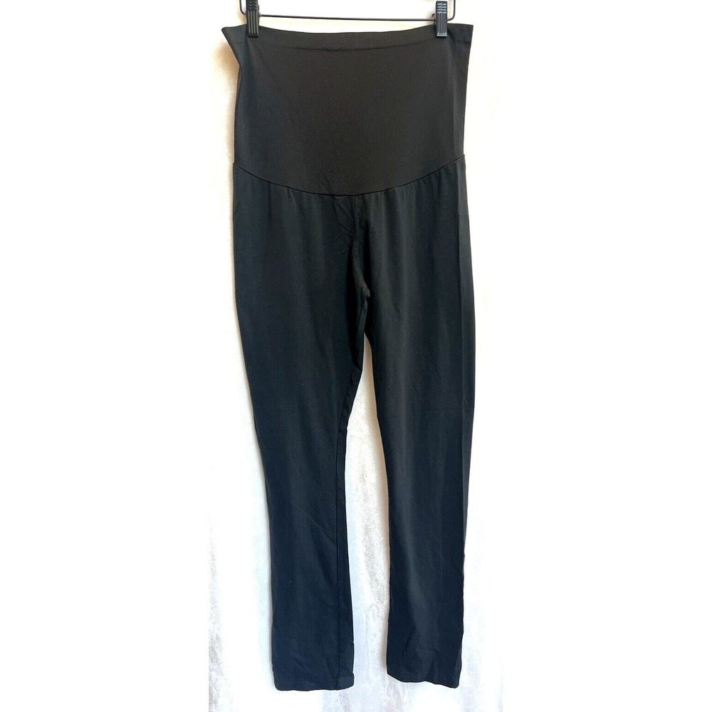 Soho Maternity Leggings Dark Gray Size XL Cotton Comfort Casual Lounge Stretch - Picture 1 of 7